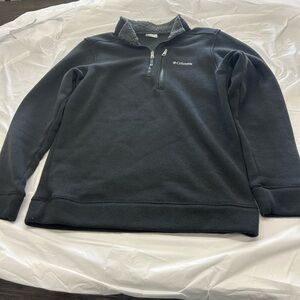 Columbia Men's Black Half-Zip Fleece Pullover